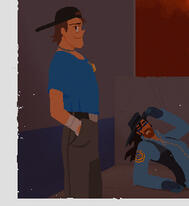 jay and crow on a BLU rooftop