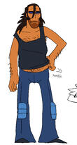 another fullbody of crow, this time with less clothing